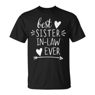 Best Sister In Law Ever Hearts Arrow Sister In Law Unisex T-Shirt - Seseable
