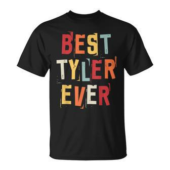 Best Tyler Ever Popular Retro Birth Names Tyler Costume Unisex T-Shirt - Seseable
