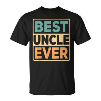 Best Uncle Ever Funny Retro Unisex T-Shirt - Seseable