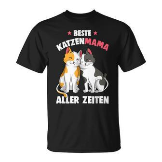 Beste Katzen Mama Aller Zeiten Katzenmama Katze Damen T-Shirt - Seseable