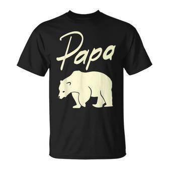 Bester Papa Cooler Vater Bär T-Shirt, Ideales Geschenk zum Vatertag - Seseable