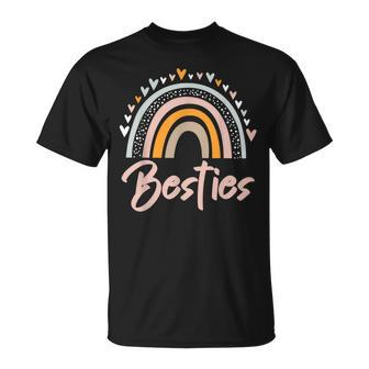 Besties Bff Heart Best Friends Bestie  Unisex T-Shirt