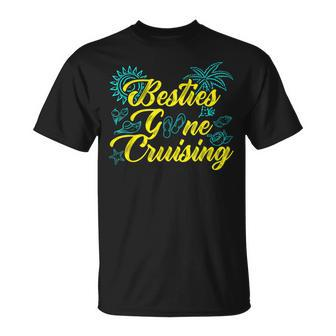 Besties Gone Cruise Matching Girls Trip Cruising Vacation Unisex T-Shirt | Mazezy