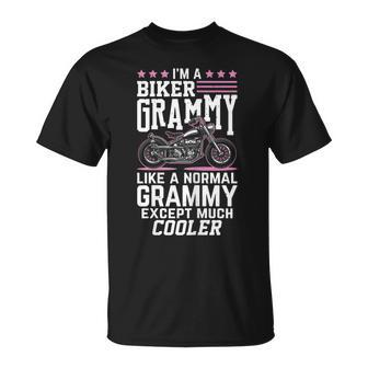 Biker Grandma Motorbike Grammy Biker Grammy Gift For Womens Unisex T-Shirt | Mazezy