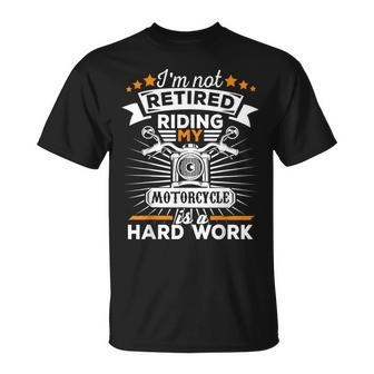 Biker Grandpa  Motorcycle Retirement Gift Retired Unisex T-Shirt