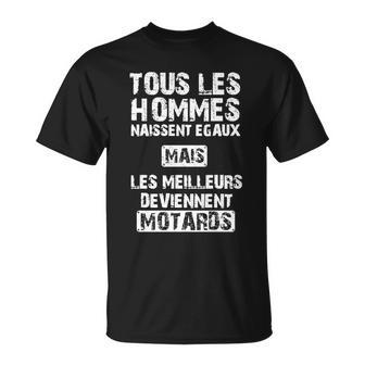 Biker T-Shirt Schwarz mit Französischem Spruch für Motorradfans - Seseable