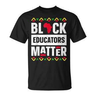Black Educators Matter Africa Pride History Month Teacher T-shirt - Thegiftio UK