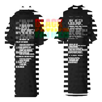 Black Father Definition Father’S Day African American Dad Unisex T-Shirt