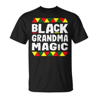 Black Grandma Magic Black History Month Africa Pride Unisex T-Shirt | Mazezy