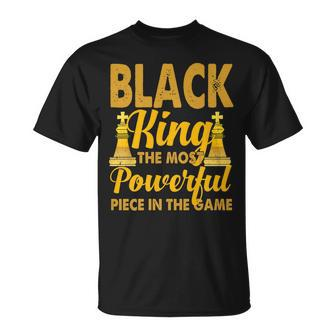 Black King The Most Powerful Piece In The Game Black History T-shirt - Thegiftio UK