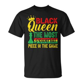 Black Queen The Most Powerful Piece The Game Black History T-shirt - Thegiftio UK