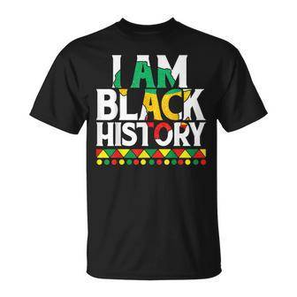 I Am Black History Black Human Black Pride And Culture V2 T-Shirt - Seseable
