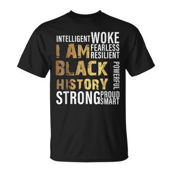 I Am Black History Month Afro African Pride Boys Girls Kids T-Shirt - Seseable