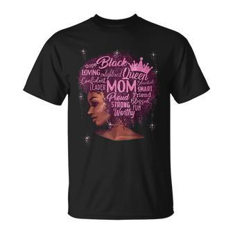 Black Womens Happy Mothers Day Mom African American Gifts Unisex T-Shirt | Mazezy DE