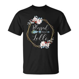 Blessed Lolli Grandma Gift Unisex T-Shirt | Mazezy