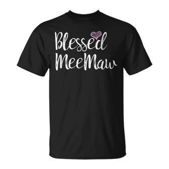 Blessed Meemaw Grandma Gifts Unisex T-Shirt | Mazezy