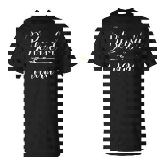 Blessed Nana For Grandma Women Christmas Gift Grandkids Unisex T-Shirt | Mazezy