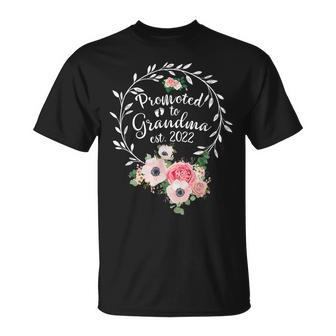 Blessed To Be Called Grandma For Women Floral Decor Unisex T-Shirt | Mazezy
