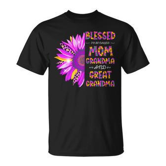 Blessed To Be Called Mom Grandma Great Grandma Women Gift For Womens Unisex T-Shirt | Mazezy