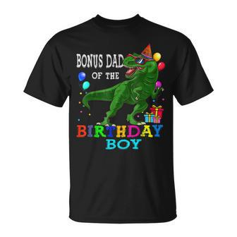 Bonus Dad Of The Birthday Boy T Rex Rawr Dinosaur Birthday  Bbjvlc Unisex T-Shirt