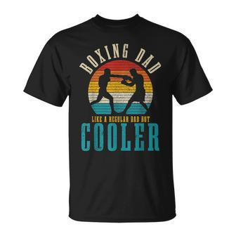 Mens Boxing Dad Like A Regular Dad But Cooler Vintage Boxer T-Shirt - Seseable