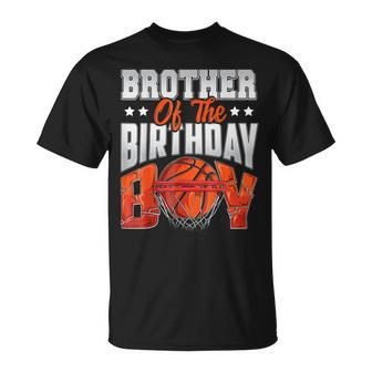 Brother Basketball Birthday Boy Family Baller B-Day Party Unisex T-Shirt | Mazezy