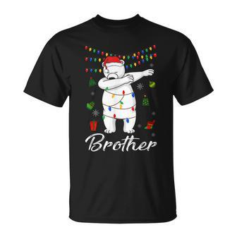 Brother Bear Dabbing Lights Santa Christms Xmas T-shirt - Thegiftio UK