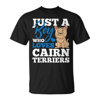 Cairn Terrier Kawaii Gift For Boys Unisex T-Shirt | Mazezy