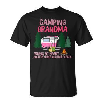 Camping Grandma Funny Camping Gift For Mimi Gigi Unisex T-Shirt | Mazezy