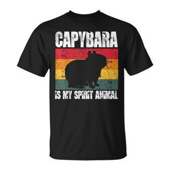 Capybara Is My Spirit Animal Capybara Pet Animal T-Shirt - Seseable