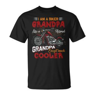 Car Bike Motorcycle Lover I Am A Cool Biker Grandpa Unisex T-Shirt