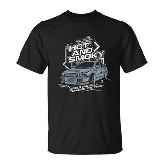 Car Hot And Smoky Unisex T-Shirt - Monsterry