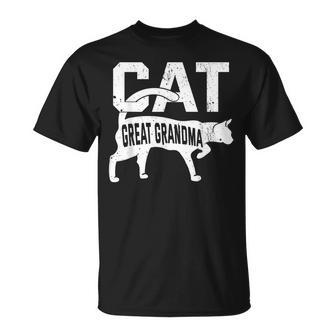 Cat Great Grandma Kitten Pet Owner Meow Mothers Day Unisex T-Shirt | Mazezy