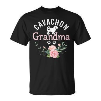 Cavachon Grandma Gifts Womens Cavachon Dog Lover Christmas Unisex T-Shirt | Mazezy