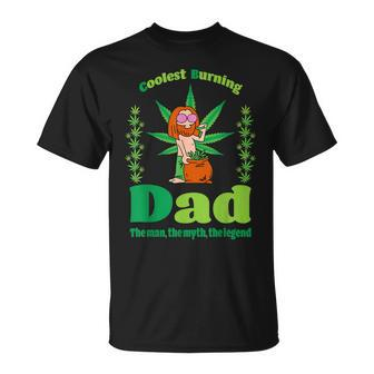 Cbd The Man The Myth The Legend Stoner Dad Marijuana Unisex T-Shirt - Seseable