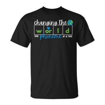 Changing The World One Phoneme At A Time Unisex T-Shirt | Mazezy
