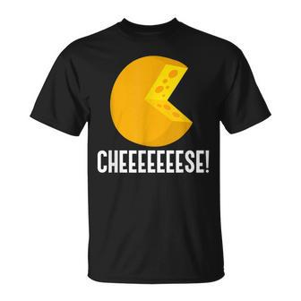 Cheeeeese Ironisches Zitat Käserei Bio-Lebensmittel T-Shirt - Seseable