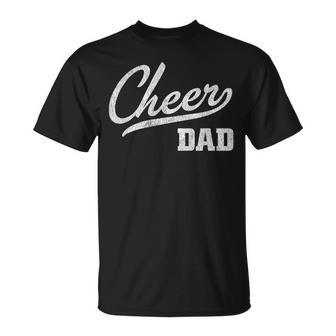 Mens Cheerleading Dad Proud Cheer Dad T-Shirt - Seseable
