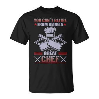 Chef Hat Cook Retirement Cooking T-shirt - Seseable