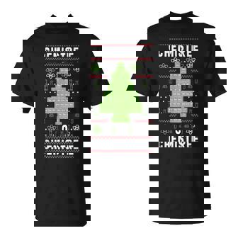 Chemistree O Chemistree Christmas Tree Santa Atom T-shirt - Thegiftio