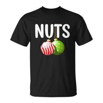 Chest Nuts Funny Matching Chestnuts Christmas Couples Nuts Unisex T-Shirt - Monsterry UK