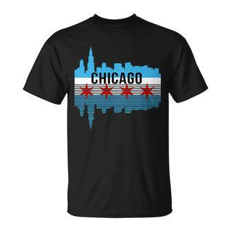 Chicago Skyline V2 Unisex T-Shirt - Monsterry AU