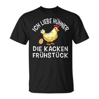 Chicken Spruch Bäuerin Bauern Huhn Henne Hahn Hühner T-Shirt - Seseable