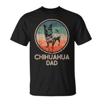 Chihuahua Dog Vintage Chihuahua Dad T-Shirt - Seseable