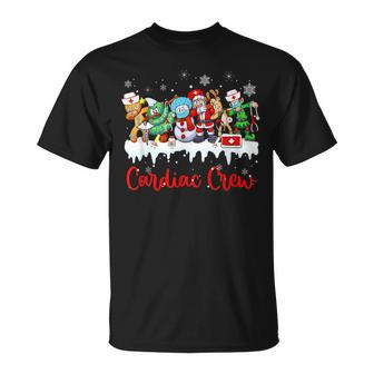 Christmas Cardiac Nurse Crew Santa Elf Friends Xmas Pajama T-shirt - Seseable