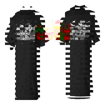 Christmas Latte Sweets Drinks Lover Iced Coffee Cat Lovers T-shirt - Thegiftio