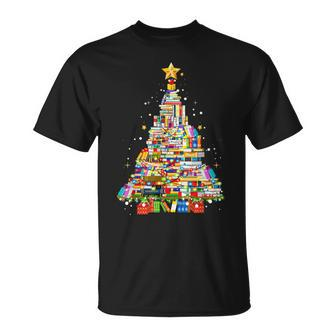 Christmas Library Tree Xmas Librarian And Book Lover V2 T-shirt - Thegiftio UK