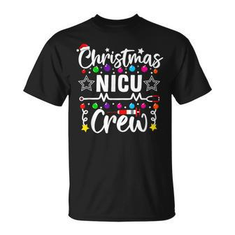 Christmas Nicu Crew Nurse Doctor Tech Neonatal Icu Squad V2T-shirt - Seseable