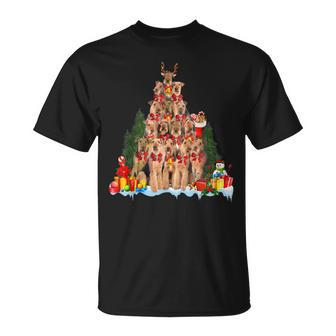 Christmas Pajama Airedale Terrier Xmas Tree Gift Dog Dad Mom Unisex T-Shirt