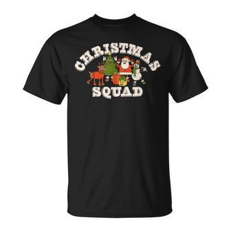 Christmas Squad Retro Groovy Family Matching Pyjamas V2 T-Shirt - Seseable